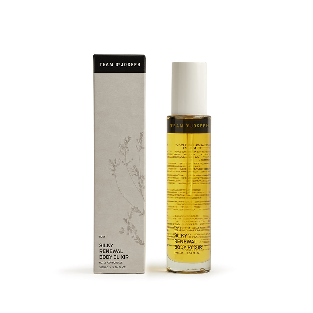 Silky Renewal Body Elixir auf weißem Hintergrund