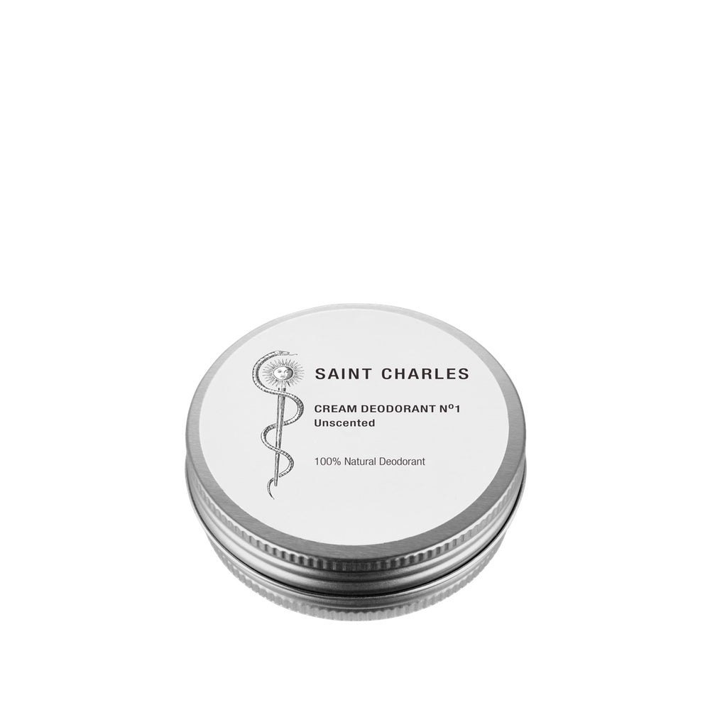 Cream Deodorant N°1 Unscented in Dose auf weißem Hintergrund